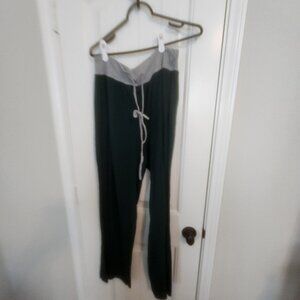 LONGYUAN Women's Comfy Pajama Pants Casual Stretch Pant Dark Green 3XL